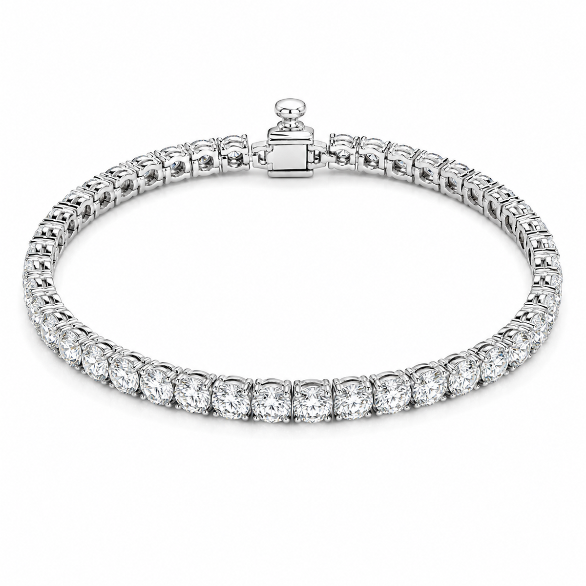 THE ETERNELLE TENNIS BRACELET SILVER