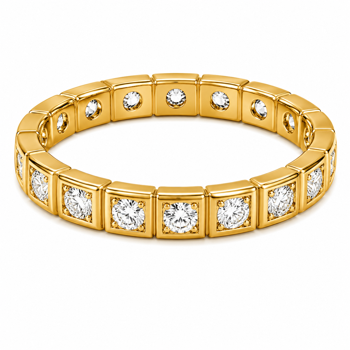 THE ESTELLE GEOMETRIC BANGLE GOLD